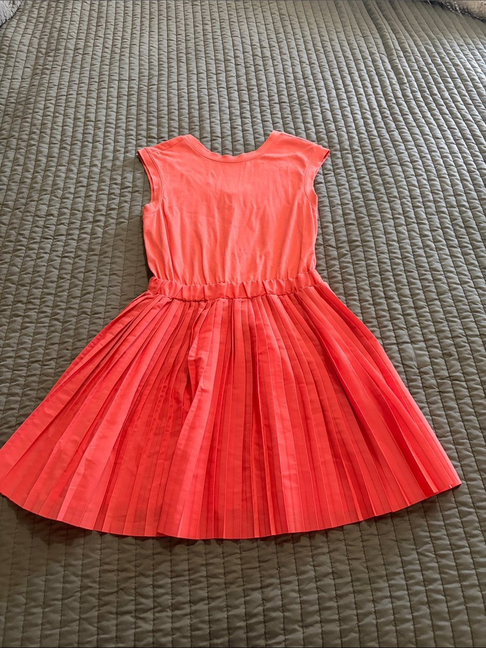 Kate Spade Saturday Coral Pleated Sun Dress
